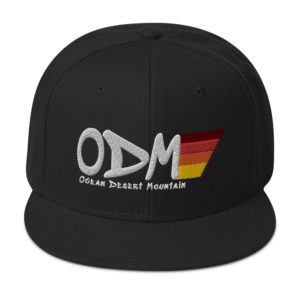 ODM Logo Black Snapback Hat